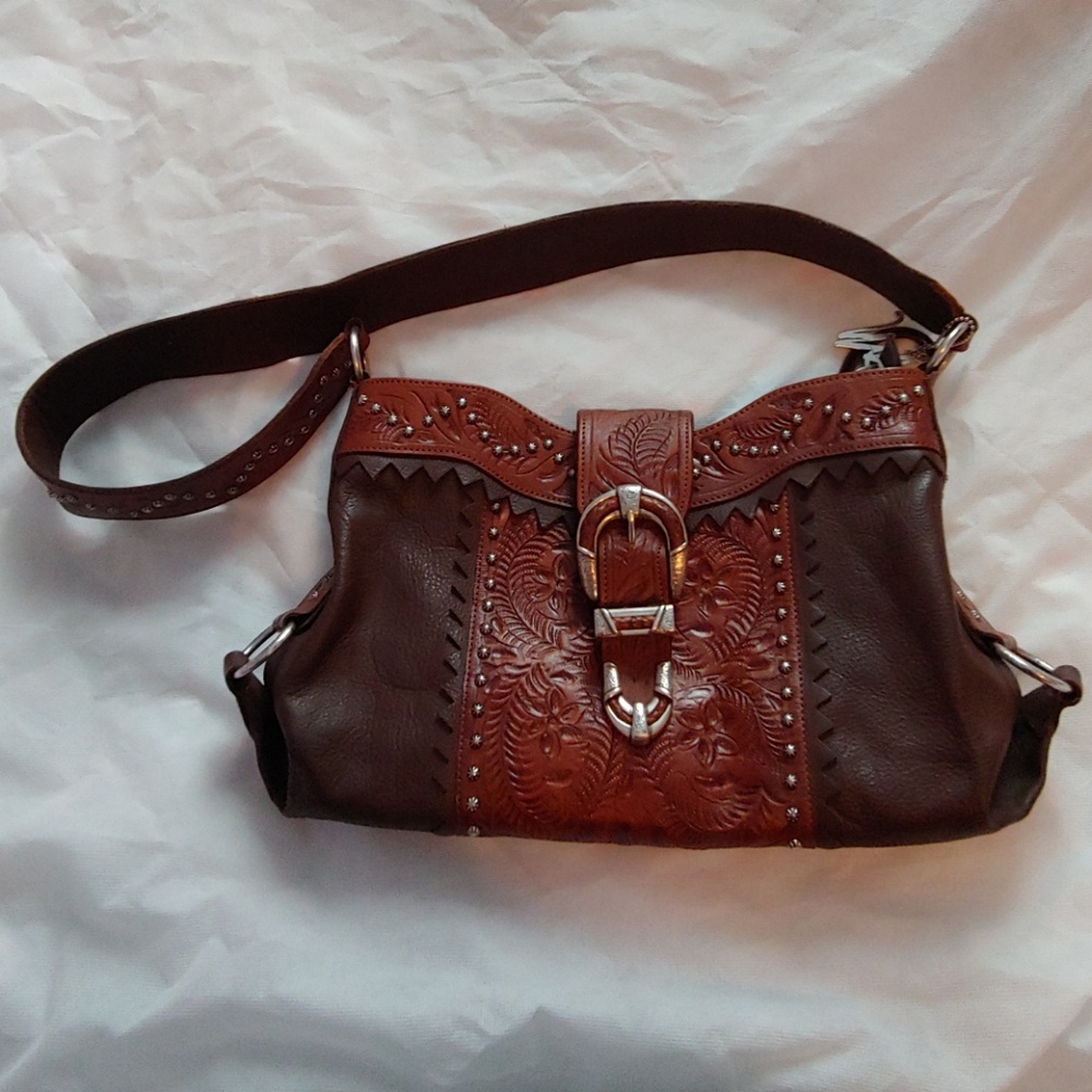 American West Brown Leather Purse